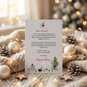Personalized Letter from Santa for Children Invitation