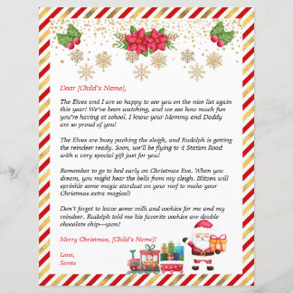 Personalized Letter from Santa For Kids Gifts