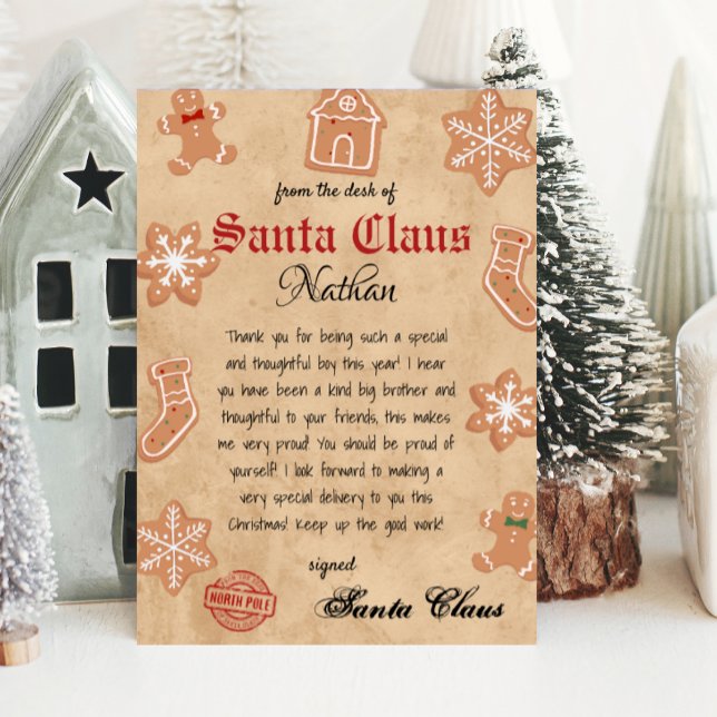 Personalized Letter from Santa Printable Invitation (Creator Uploaded)