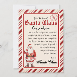 Personalized Letter from Santa Template