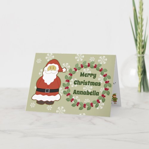 Personalized letter from Santa to child Holiday