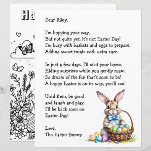 Personalized Letter & from the Easter Bunny
