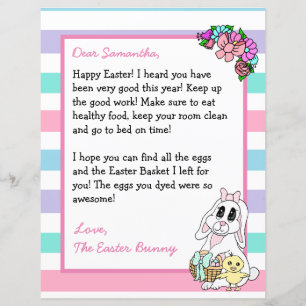 Personalized Letter from the Easter Bunny