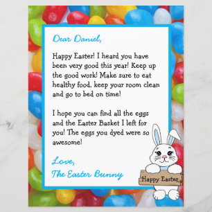 Personalized Letter from the Easter Bunny