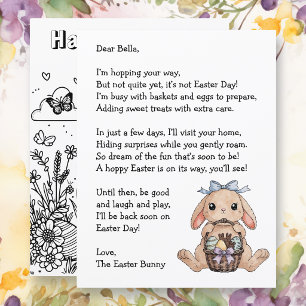 Personalized Letter & from the Easter Bunny