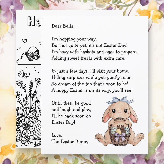 Personalized Letter & from the Easter Bunny (Creator Uploaded)