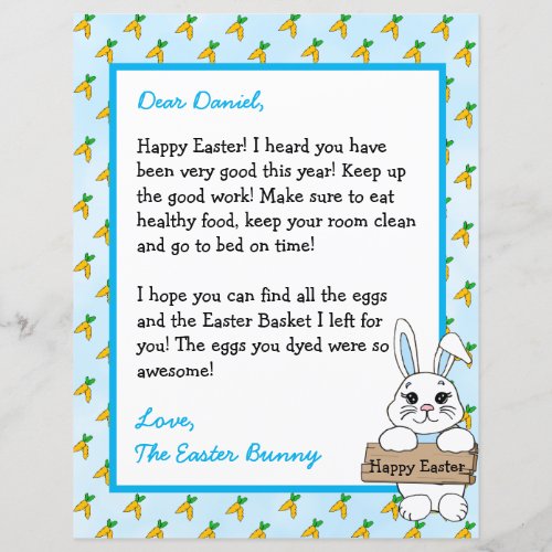 Personalized Letter from the Easter Bunny