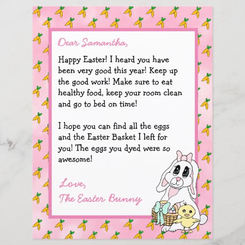 Personalized Letter from the Easter Bunny