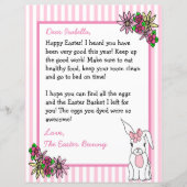 Personalized Letter from the Easter Bunny 2 Sided (Front)