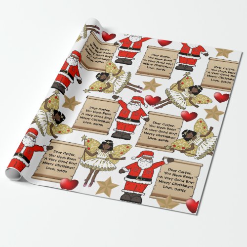 Personalized LetterGift From Santa Wrapping Paper