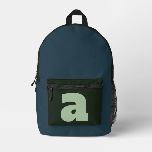 Personalized Letter Gift Printed Backpack (Front)