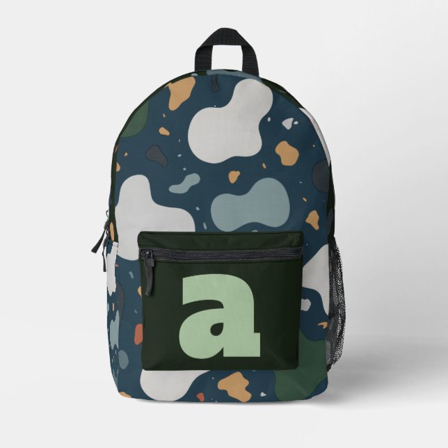 Personalized Letter Gift Printed Backpack (Front)