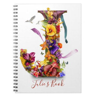 Personalized Letter J notebook