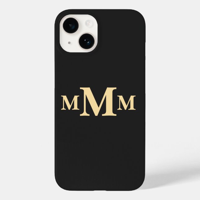 Personalized Letter "M" Monogram  Template Case-Mate iPhone Case (Back)