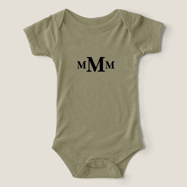 Personalized Letter "M" Monogram  Template Infant T-shirt (Design Front)