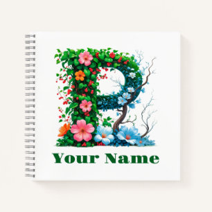 Personalized Letter P Notebook