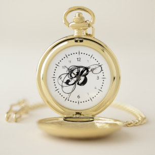 Personalized Letter Pocket Watch