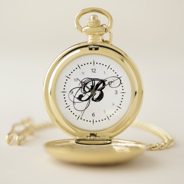 Personalized Letter Pocket Watch (Inside)