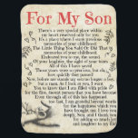 Personalized Letter To For My Son, Son Birthday Baby Blanket<br><div class="desc">Personalized Letter To For My Son,  Son Birthday</div>
