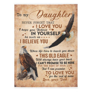 Personalized Letter To My Daughter From Dad Tablecloth