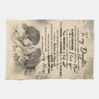 Personalized Letter To My Daughter From Mom Kitchen Towel