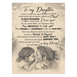 Personalized Letter To My Daughter From Mom Tablecloth