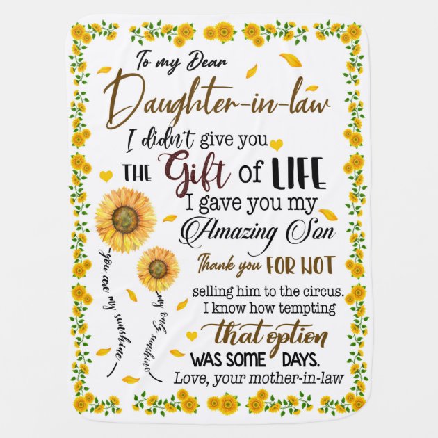 Daughter in best sale law fleece blanket