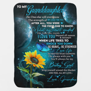 Personalized Letter To My Granddaughter Baby Blanket