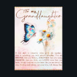 Personalized Letter To My Granddaughter Canvas Print<br><div class="desc">Personalized Letter To My Granddaughter</div>