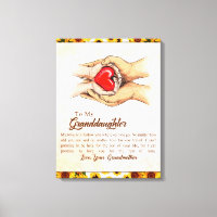 Personalized Letter To My Granddaughter,