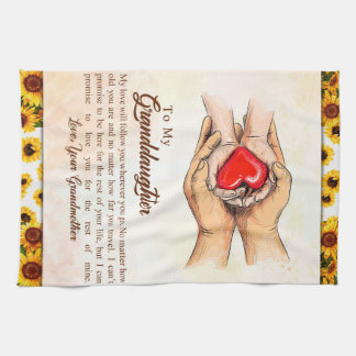 Personalized Letter To My Granddaughter, Kitchen Towel