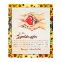 Personalized Letter To My Granddaughter,