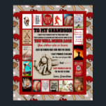 Personalized Letter To My GrandSon Birthday Gift Poster<br><div class="desc">Personalized Letter To My GrandSon Birthday Gift</div>