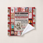 Personalized Letter To My GrandSon Birthday Gift Wash Cloth<br><div class="desc">Personalized Letter To My GrandSon Birthday Gift</div>
