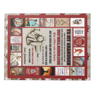 Personalized Letter To My Grandson, Love Grandma Notepad