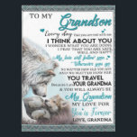 Personalized Letter To My Grandson Tablecloth<br><div class="desc">Personalized Letter To My Grandson</div>