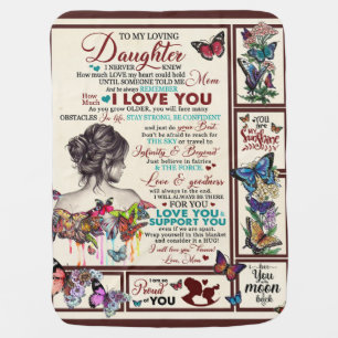 Personalized Letter To My Loving Daughter Baby Blanket
