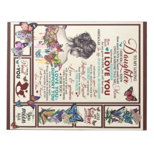 Personalized Letter To My Loving Daughter Notepad