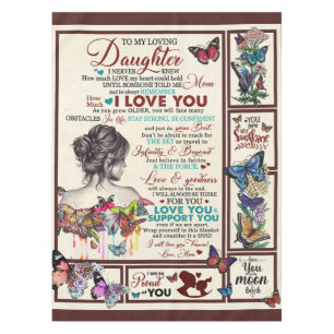 Personalized Letter To My Loving Daughter Tablecloth