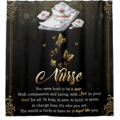 Personalized Letter To My Nurse Shower Curtain