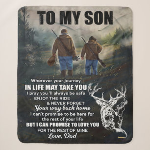 Personalized Letter To My Son From Dad Blanket