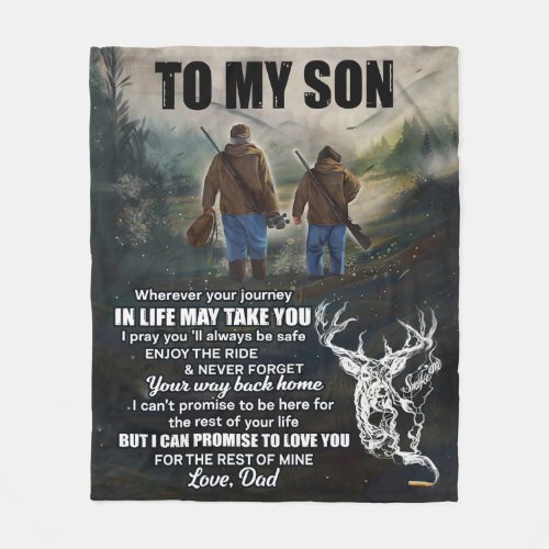 Personalized Letter To My Son From Dad Blanket