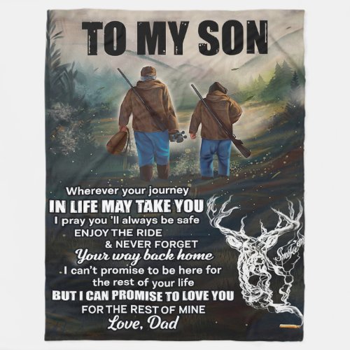 Personalized Letter To My Son From Dad Blanket