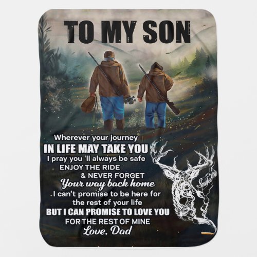 Personalized Letter To My Son From Dad Blanket Baby Blanket