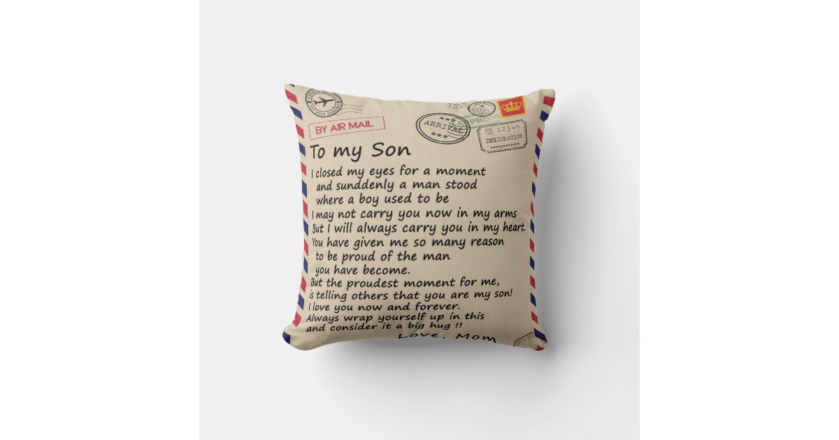 The Love Between Mother And Son Is Forever Photo Pillow