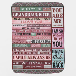 Personalized Letter To My Son From Mom Baby Blanket