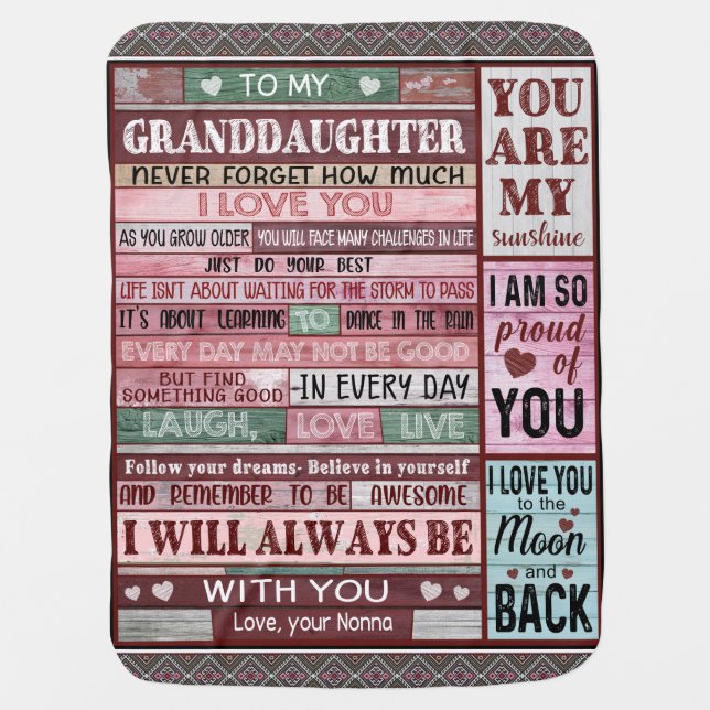 Personalized Letter To My Son From Mom Baby Blanket (Front)