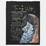 Personalized Letter To My Wife Fleece Blanket at Zazzle
