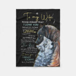 Personalized Letter To My Wife Fleece Blanket at Zazzle