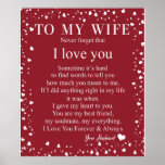 Personalized Letter To My Wife From Husband Gift Poster<br><div class="desc">Personalized Letter To My Wife From Husband Gift !! Give a Gift mean for your wife,  His sure sure very happy !!</div>